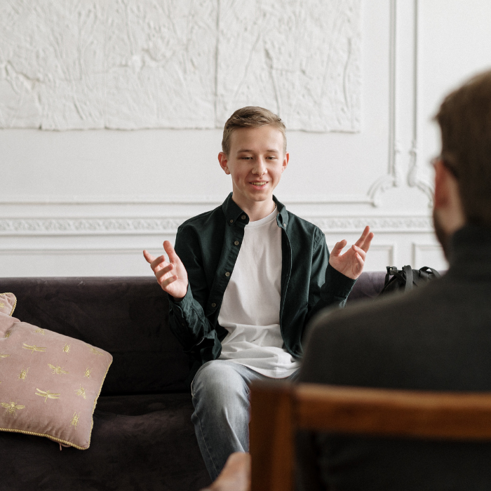 teen trauma focused therapy session